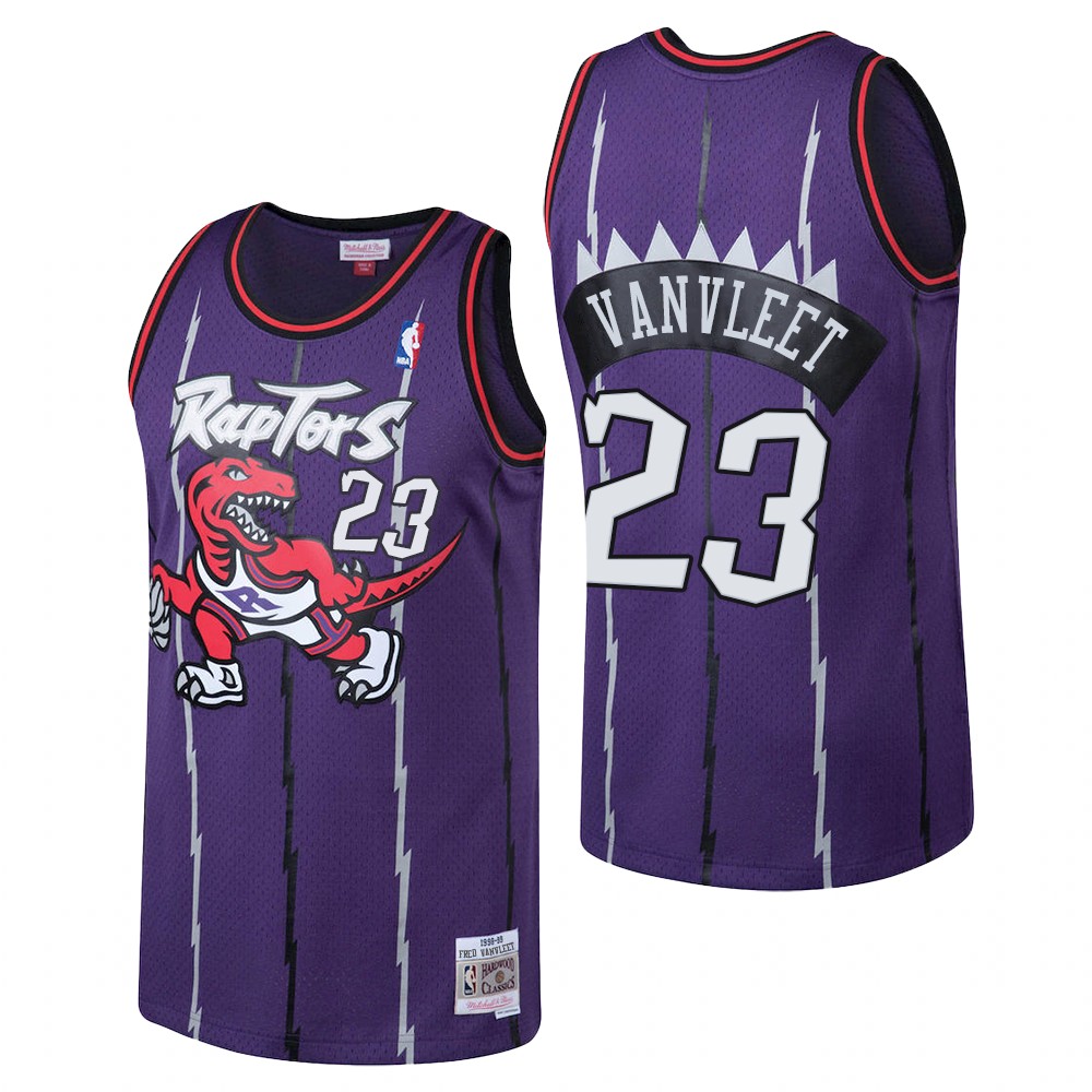 Men's Toronto Raptors #23 Fred VanVleet 1998-99 Mitchell & Ness Stitched Purple Jersey